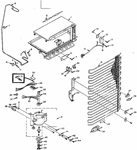 Unit Parts Diagram and Parts List for 106M12DSL-F  Kenmore Refrigerator