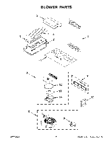 Blower Parts Diagram and Parts List for KSEG950ESS3  KitchenAid Range