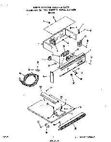 Control Panel Diagram and Parts List for B9457*0  Roper Range