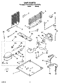 UNIT PARTS Diagram and Parts List for ET2AHTXMT02  Whirlpool Refrigerator