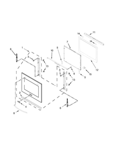 Part Location Diagram of WPW10549747 Whirlpool Bumper