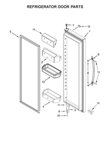 Part Location Diagram of W11105194 Whirlpool HANDLE