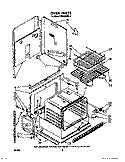 OVEN Diagram and Parts List for RS600BXV2  Whirlpool Range