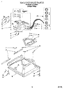 MACHINE BASE Diagram and Parts List for LLT7144BQ1  Whirlpool Washer