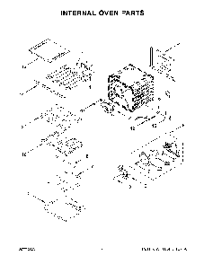 Internal Oven Parts Diagram and Parts List for KOSE507ESS21  KitchenAid Wall Oven