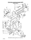 CONTROLS AND REAR PANEL Diagram and Parts List for LA6040XTF1  Whirlpool Washer