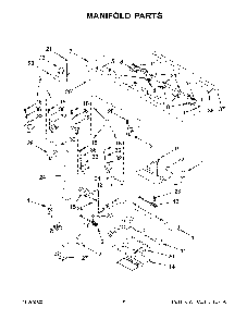 Manifold Parts Diagram and Parts List for KFGD500EBS10  KitchenAid Range
