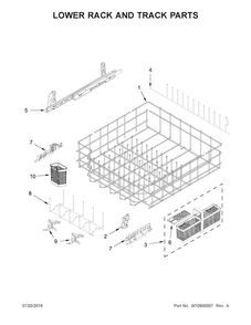 Part Location Diagram of W10554952 Whirlpool TINE-ROW