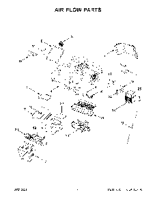 Air Flow Parts Diagram and Parts List for YKMHC319ES06  KitchenAid Microwave