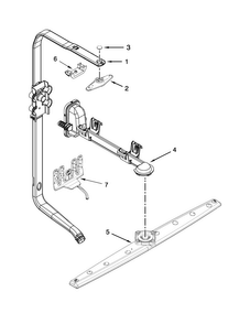 Upper Wash And Rinse Parts Diagram and Parts List for KDFE304DBL2  KitchenAid Dishwasher