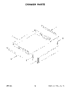 Drawer Parts Diagram and Parts List for KFGG500ESS7  KitchenAid Range