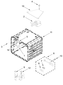 Oven Parts (18 In) Diagram and Parts List for JPIGC748RM00  Whirlpool Range