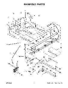 Manifold Parts Diagram and Parts List for KFGG500ESS3  KitchenAid Range