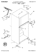 CABINET Diagram and Parts List for TT14DKXBN11  Estate Refrigerator
