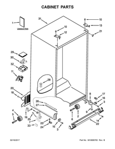 Part Location Diagram of W11035839 Whirlpool Electric Control Board