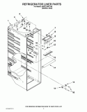 REFRIGERATOR LINER PARTS Diagram and Parts List for 6WSC21N4YY00  Whirlpool Refrigerator