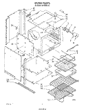 SECTION Diagram and Parts List for RB160PXL4  Whirlpool Wall Oven
