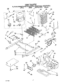 UNIT Diagram and Parts List for KSRB25FHBT05  KitchenAid Refrigerator