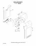 AIR FLOW PARTS Diagram and Parts List for CS22CFXTS03  Crosley Refrigerator