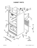 Part Location Diagram of W10477603 Whirlpool TECH SHEET