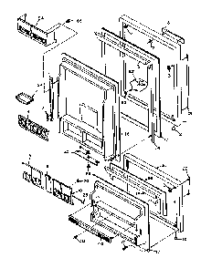 Door Parts Diagram and Parts List for 106U14GIM  Kenmore Refrigerator