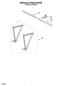 INSTALLATION PARTS Diagram and Parts List for ACC184PS0  Whirlpool Air Conditioner