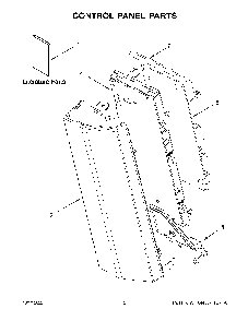 Control Panel Parts Diagram and Parts List for YKMHC319LBS00  KitchenAid Microwave