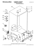 CABINET PARTS Diagram and Parts List for KSC24C8EYP02  KitchenAid Refrigerator