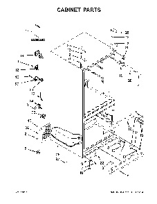 Cabinet parts Diagram and Parts List for 10679472411  Kenmore Refrigerator