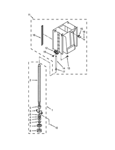 Powerscrew And Ram Parts Diagram and Parts List for KTTS505EWH0  KitchenAid Trash Compactor