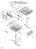 DISHRACK Diagram and Parts List for DU940QWDB5  Whirlpool Dishwasher