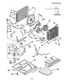 Unit Diagram and Parts List for ACM25XJ0  Whirlpool Air Conditioner