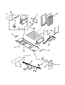 Unit Parts Diagram and Parts List for WRS586FIDH00  Whirlpool Refrigerator