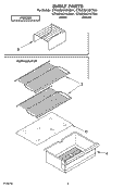 SHELF PARTS, OPTIONAL PARTS Diagram and Parts List for ET6CSKXKT01  Whirlpool Refrigerator