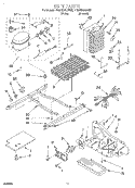 UNIT Diagram and Parts List for 4YED20TKDN02  Whirlpool Refrigerator