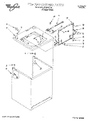 TOP AND CABINET Diagram and Parts List for LSR5233EQ2  Whirlpool Washer