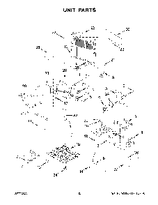 Unit Parts Diagram and Parts List for KRFF302EBS05  KitchenAid Refrigerator