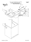 TOP AND CABINET Diagram and Parts List for LSC8244EZ0  Whirlpool Washer
