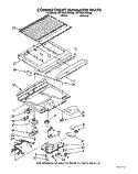 COMPARTMENT SEPARATOR Diagram and Parts List for 6ET18GKXWN02  Whirlpool Refrigerator