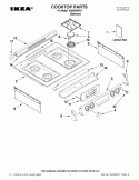 COOKTOP PARTS Diagram and Parts List for ISG650WS01  Whirlpool Range