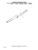 LOWER WASHARM PARTS Diagram and Parts List for WDF310PAAT1  Whirlpool Dishwasher