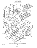 SHELF , LIT/OPTIONAL Diagram and Parts List for KTRS20KWAL00  KitchenAid Refrigerator