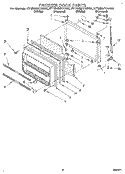 FREEZER DOOR Diagram and Parts List for ET18NMYAN00  Whirlpool Refrigerator
