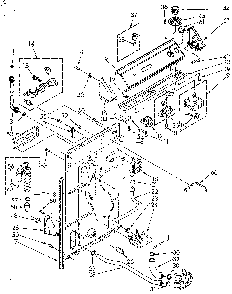 Controls And Rear Panel Diagram and Parts List for LA7800XSM2  Whirlpool Washer