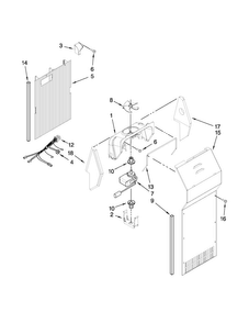 Air Flow Parts Diagram and Parts List for 10641124210  Kenmore Refrigerator