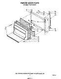 FREEZER DOOR Diagram and Parts List for ET16TK1MWR1  Whirlpool Refrigerator