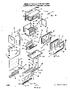 Upper Body Diagram and Parts List for 1885*3A  Roper Range