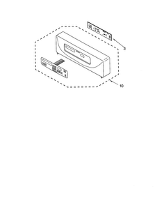Control Panel Diagram and Parts List for NHP01AMM  KitchenAid Wall Oven