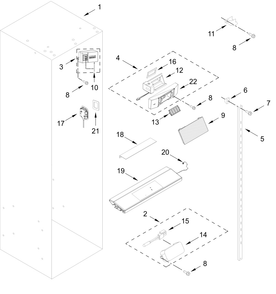 Refrigerator Liner And Control Parts Diagram and Parts List for JBSFS48NMX25  Whirlpool Refrigerator
