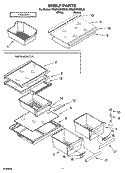 SHELF PARTS, OPTIONAL PARTS Diagram and Parts List for ER8MHMXML00  Whirlpool Refrigerator
